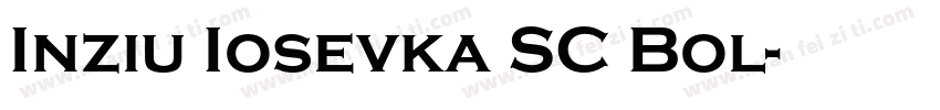 Inziu Iosevka SC Bol字体转换